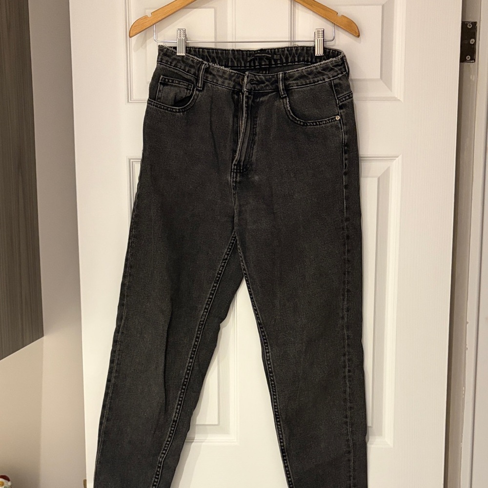 Zara Charcoal Denim Jeans